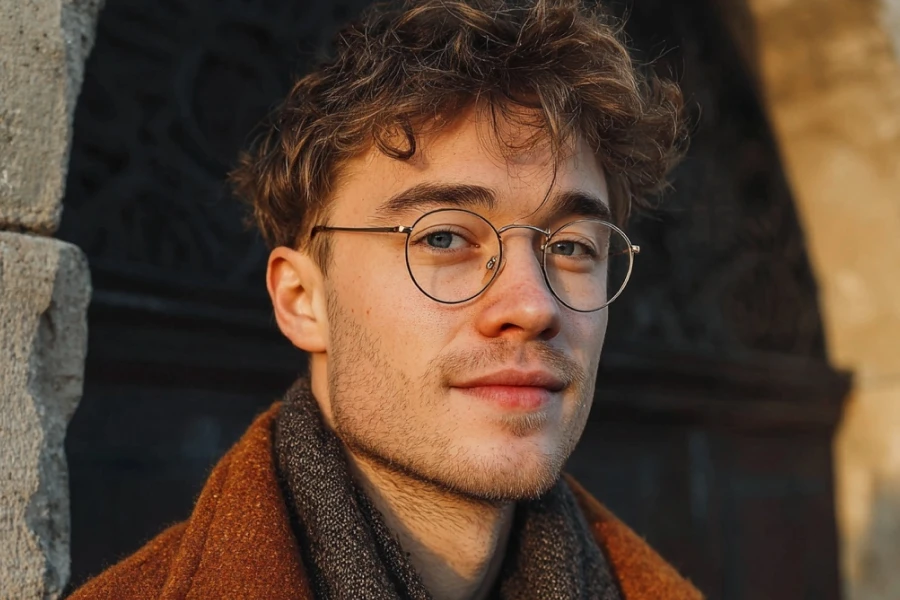 Trendy Men’s Square Eyeglasses